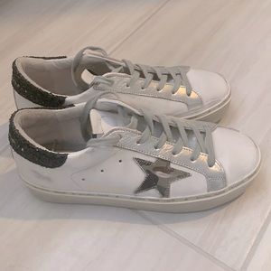 Golden Goose White Camo Hi Star